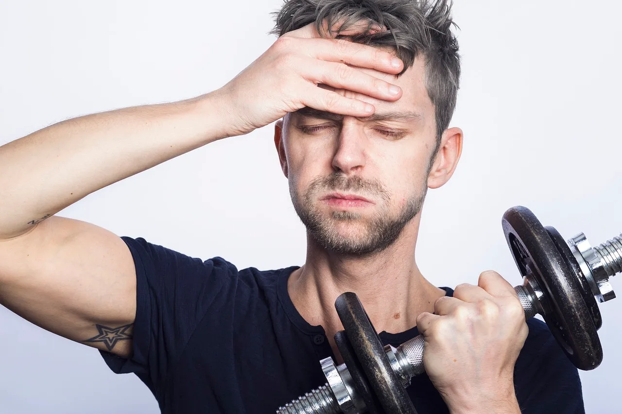A caregiver showing signs of stress and burnout.
