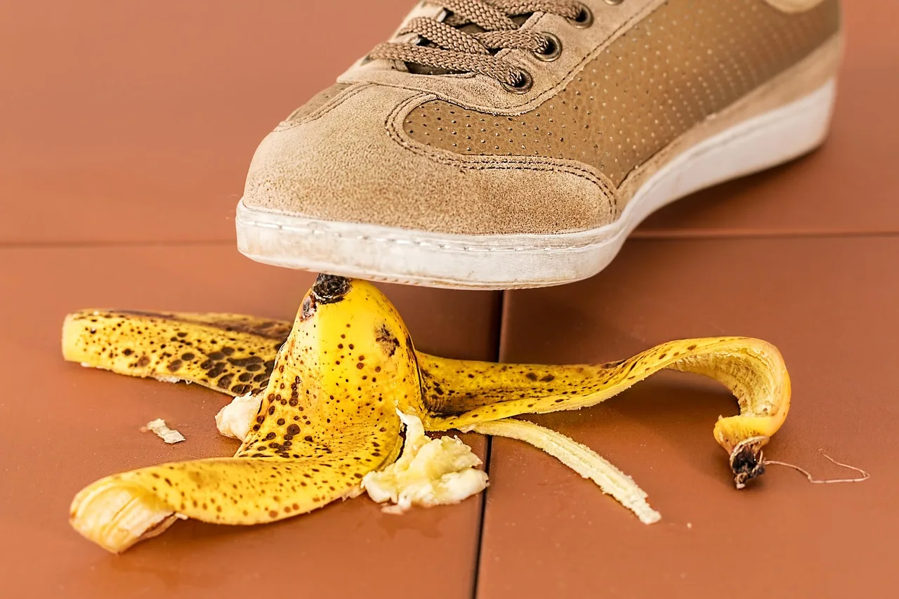 A checklist and safety equipment for preventing falls at home.