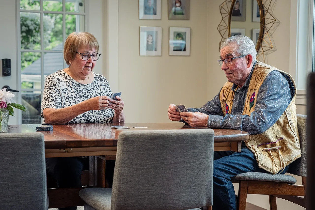 Seniors engaging in activities at an assisted living facility in Ohio