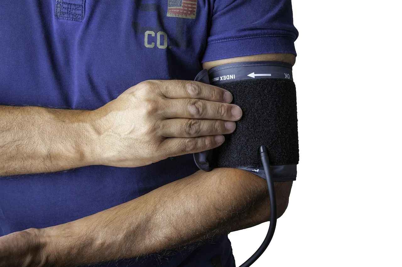 A nurse providing skilled care to a senior at home.